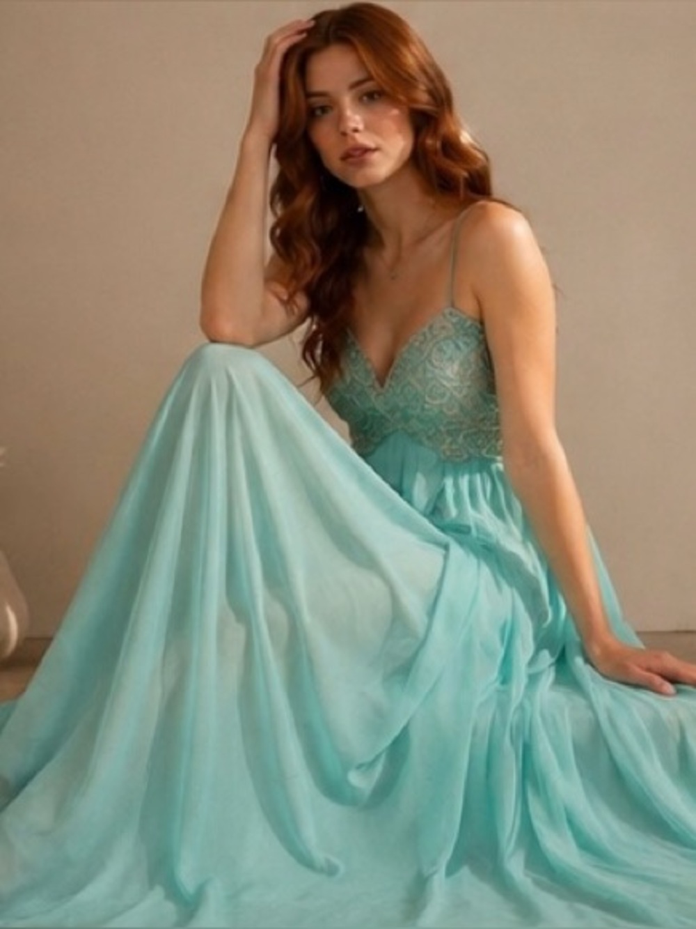 Joseph Ribkoff Turquoise Maxi Dress